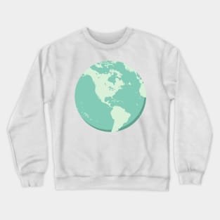 Cute Earth Day Globe Crewneck Sweatshirt
